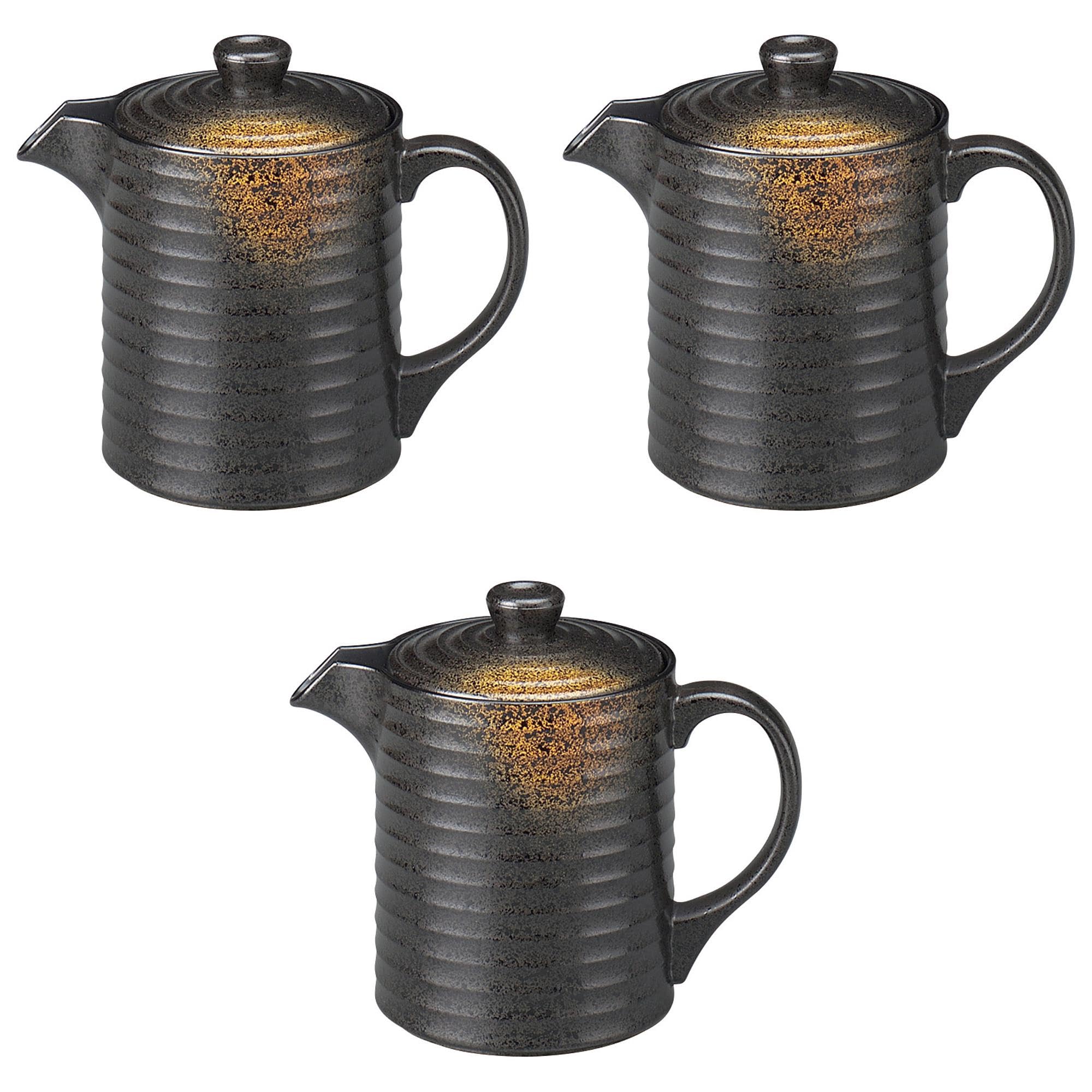 

Set of 3 Yasuragi Shirutsuji Yakishime 250cc x x Shirutsuji ABS resin Setomonohonpo [TA] (mini) [14 8.2 11.7cm] Heat-resistant Heat-resistant