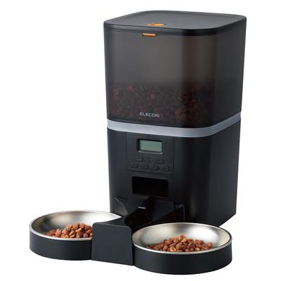 Automatic Pet Feeder for Cats and Small To Medium 6L with Timer and Recording Up To 6 Feedings Per Lid Desiccant Stainless 2 320mm X 355mm X