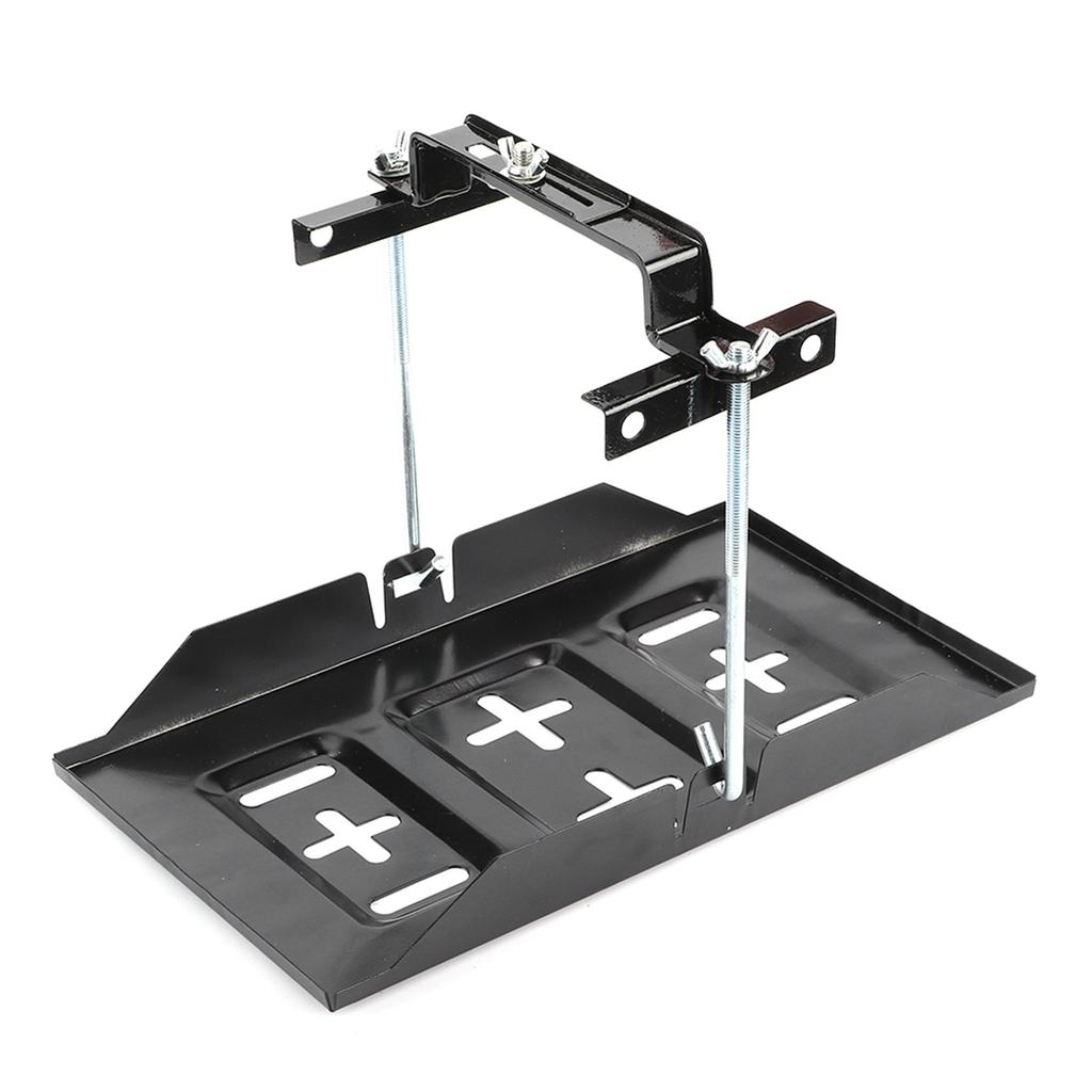 Storage Battery Holder Tray Mount Hold Down Clamp Bracket Kit Car Accessory19CM