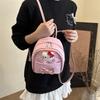 Kids Cartoon Hello Kitty Pattern Nylon Mini Backpack With Breathable Design For Kindergarten Children
