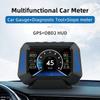 HUD Head-up Display Automotivo OBDII+GPS de 3,5 Polegadas Inclinômetro 4x4 Universal Sensor de Nível do Carro Gradiente GPS Velocímetro de Veículo Off-road em Tempo Real