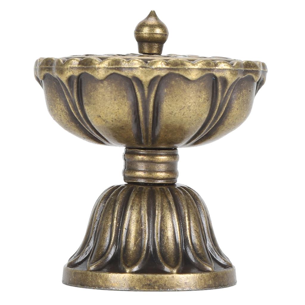 Lotosová lampa Držák na vonné tyčinky Slitina zinku Vynikající Retro Vintage Víceúčelový držák na vonné tyčinky pro domov