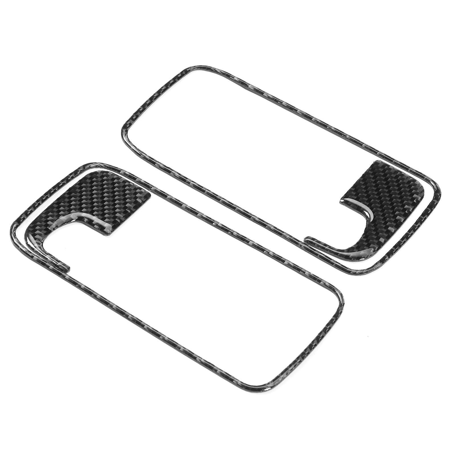 4Pcs Door Handle Cover Interior Carbon Fiber Trim Sticker Fit for Dodge Challenger 2008‑2014 LHD