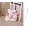 Girls Shoes Spring and Autumn Sports Shoes Foot Stepping Lamp Mesh Children Baby Breathable Mesh Shoes Casual Shoes Medium and Small Children
