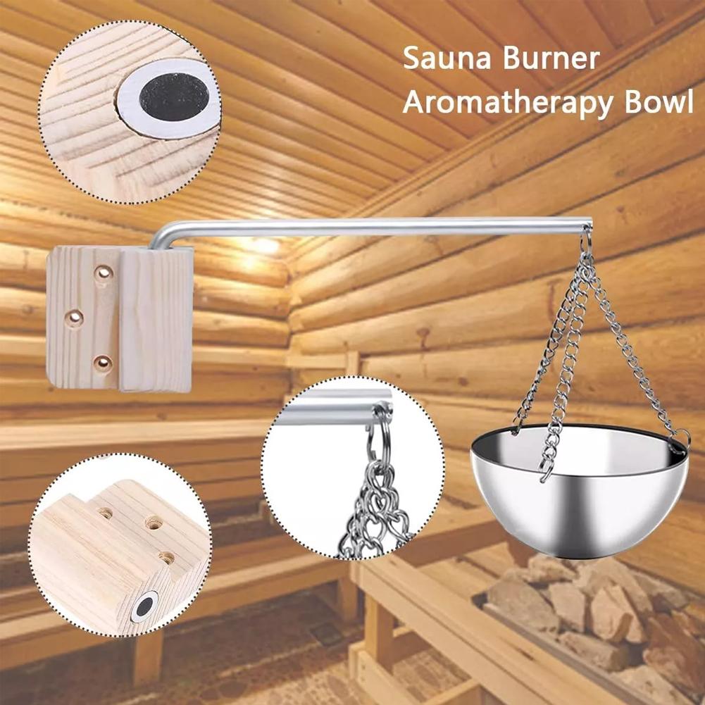 Relaxation Environment 12 Cm Heatable Aroma Bowl Elegant Sauna Decoration Sauna Accessory Natural Aroma Evaporation