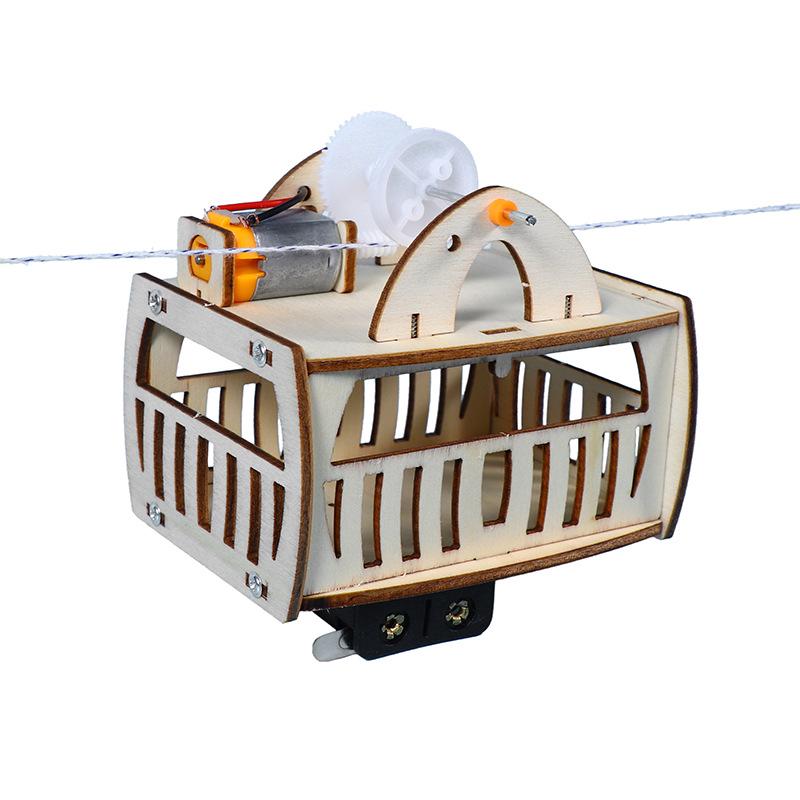 DIY Electric Cable Car Model Kit for Students