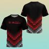 New Men's And Women's Tennis Shirts Professional Outdoor Training T Shirt Badminton Clothing Sports Fitness Flower Sleeve Tops