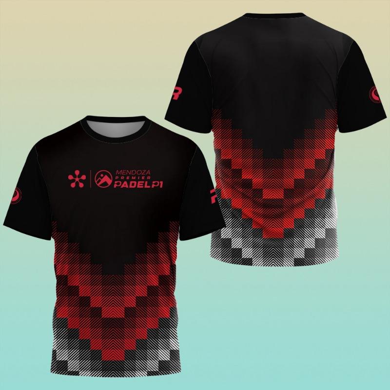 New Men's And Women's Tennis Shirts Professional Outdoor Training T Shirt Badminton Clothing Sports Fitness Flower Sleeve Tops