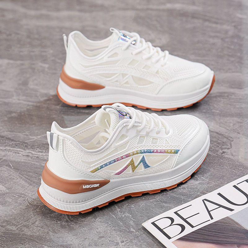

Xiaobai shoes 2025 foreign trade new fashion trend thin breathable mesh casual shoes travel platform women s shoes 35