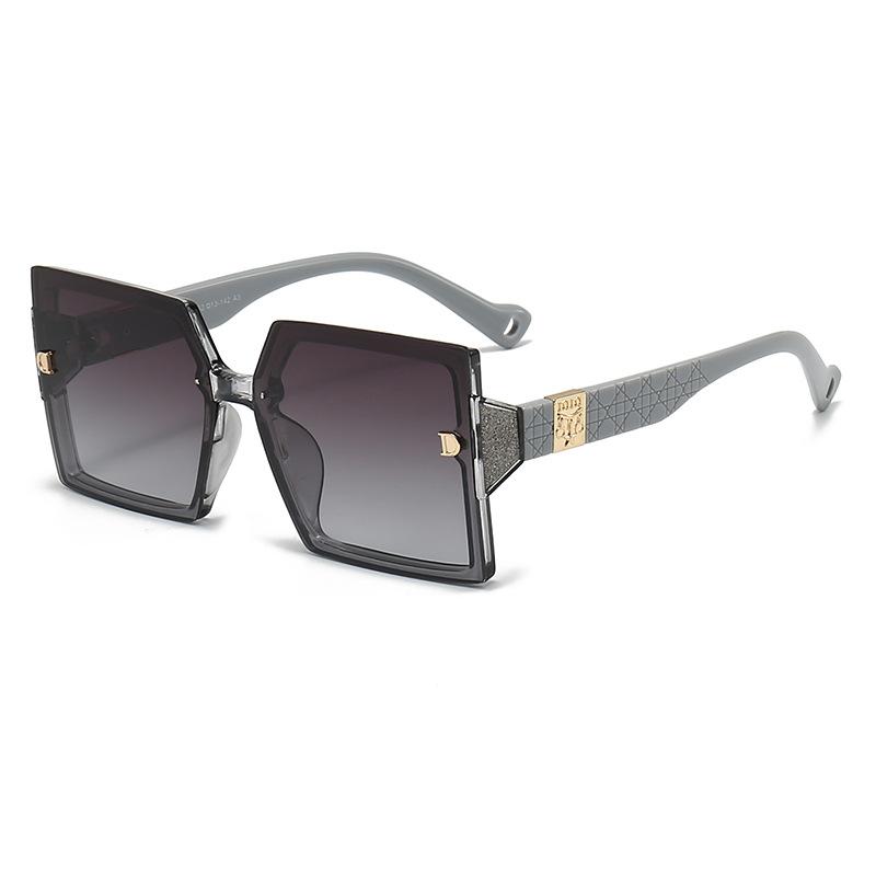 Classic D Fashion Sunglasses For Women And Men Square Oversize Frame Designer Luxury Brand Glasses Uv400