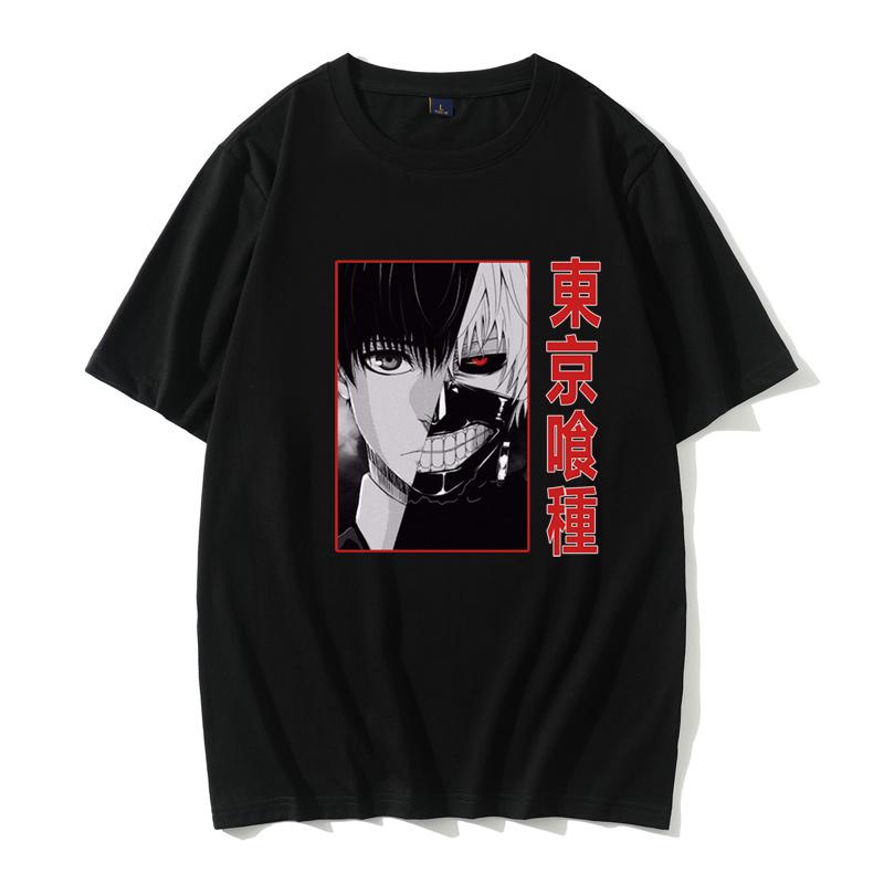 Tokyo Ghoul Printed Men T-shirt Summer Women Casual Short Sleeve Streetwear Tees Clothes Anime Graphic T Shirt Tops