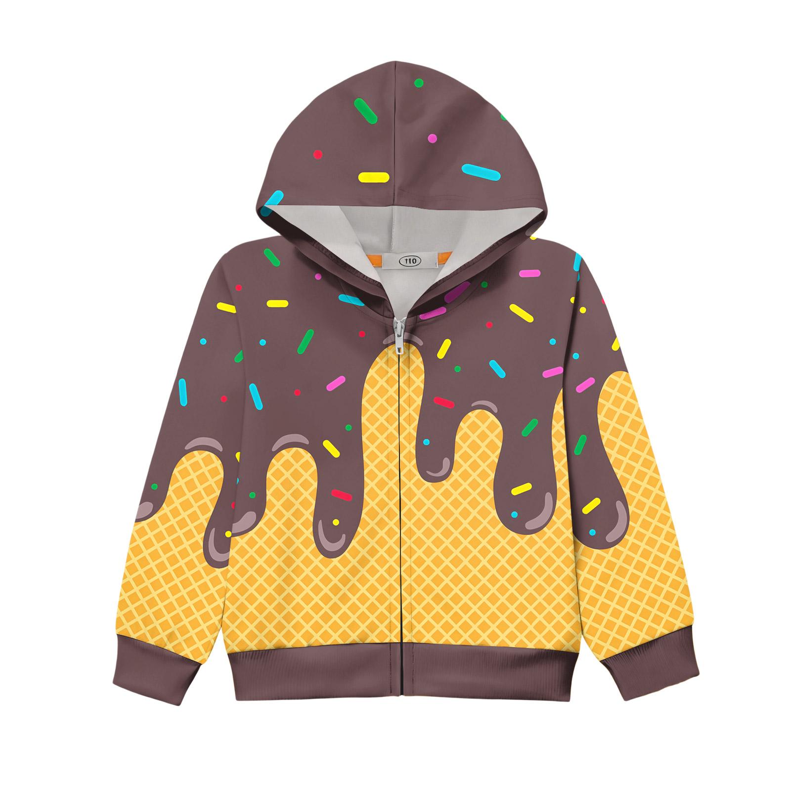 Children s Long-sleeved Loose-fitting Pullover Hoodie With Drawstring 100