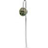 Green Prairie Donkey Stainless Steel Metal Bookmark Long Bar Page Marker with Round Ornament Read...