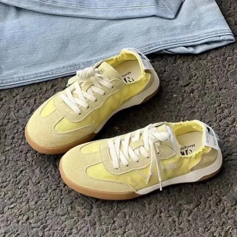 Tide Ballet Series Deutsche Trainingsschuhe Sommer Kleine Weiße Weiche Sohle Atmungsaktive Forrest Gump Schuhe Frauen Sport Freizeit Canvas