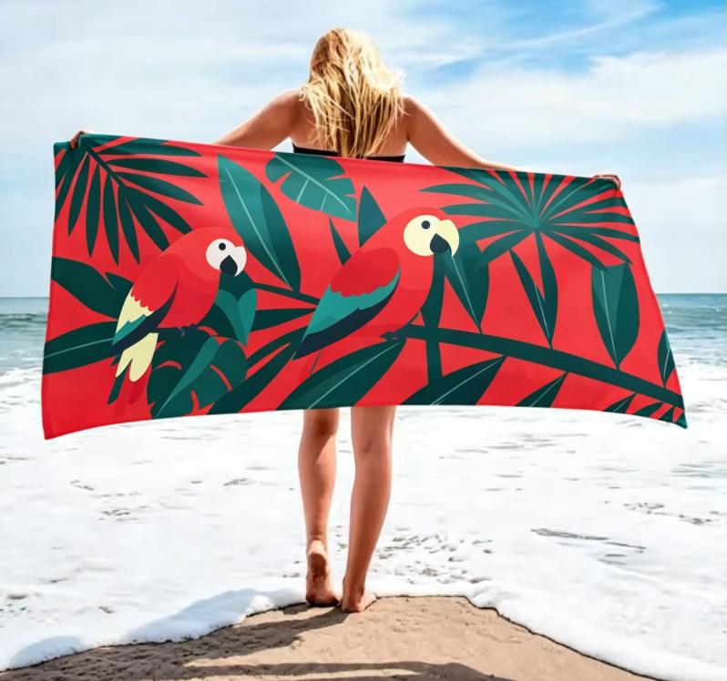 Summer Pineapple Print Beach Towel Large Soft Absorbent Towel Cute Pineapple Pattern Quick-Dry Lightweight Towel for Beach