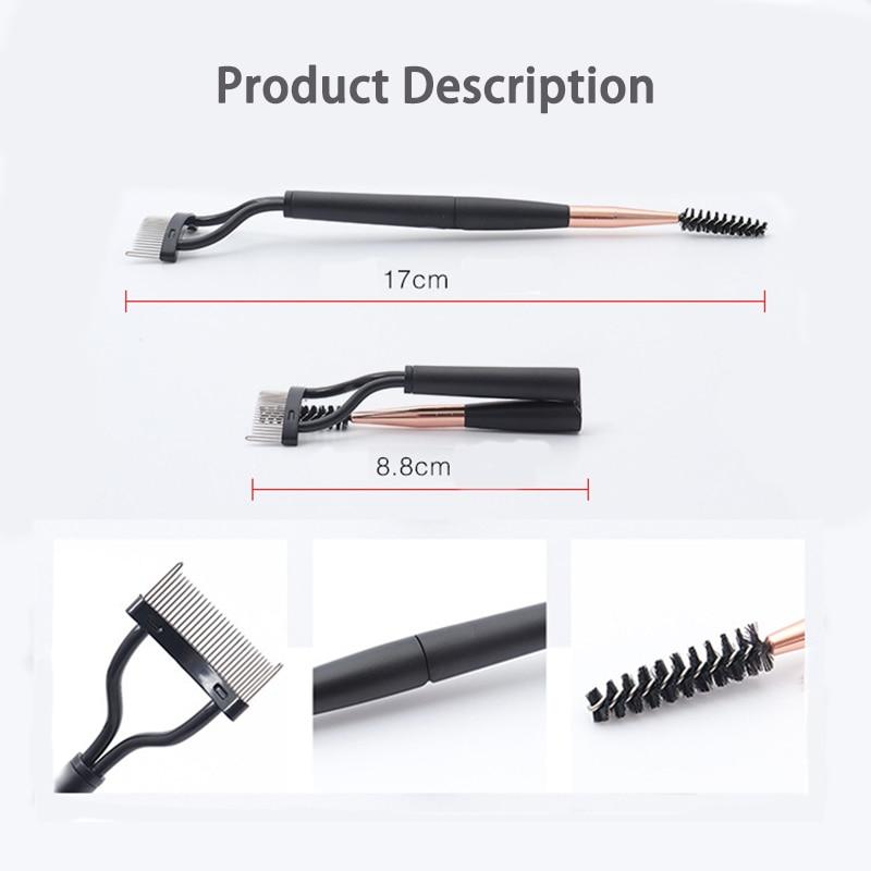 Double Head Eyelash Curler Eyelash Brush Makeup Lash Separator Brush Mascara Curl Eye Beauty Makeup Cosmetic Tool YSL