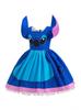 New Halloween Cartoon Stitch Cosplay Fluffy Dress for Girls