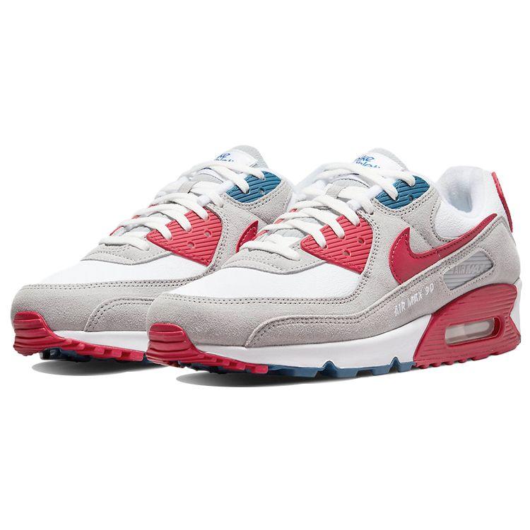 Nike Air Max 90 Athletic Club - University Red Herren Sneaker Weiß Hellgrau DQ8235-001