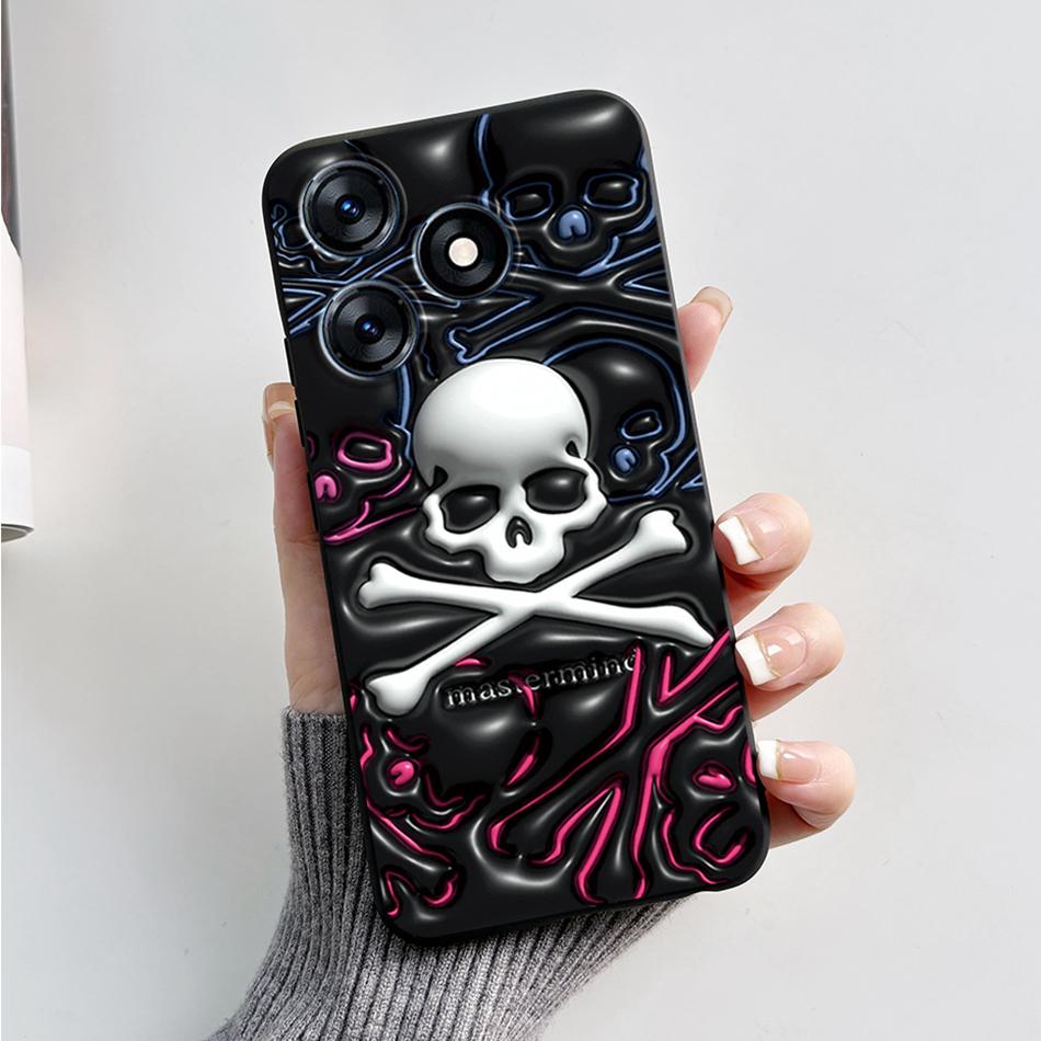 For Tecno Spark 10 Pro Case 2023 Fashion Marble Silicone Black Soft Covers For Tecno Spark 10C Spark10 Pro KI7 KI5q KI5k Bumper