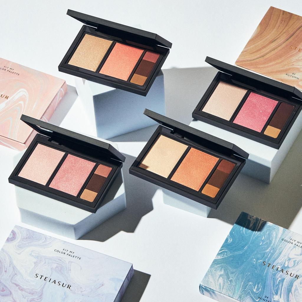 in Stay Assur Fit My Color Palette [STEIASUR][Official][Made Japan] (03 Autumn) 13.5g Multi-Palette/Pink/Brown/Personal