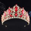 Water Drop Shape Tiara Hair Crown Rhinestone Bridal Wedding Crown Hair Accessories  Party Event