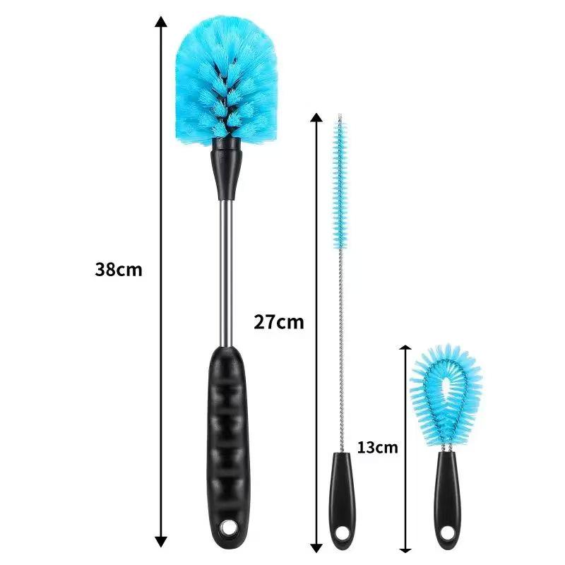 Stainless Steel Long-Handle Bottle & Thermos Cleaning Brush