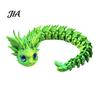 Kawaii Cherry Blossom Decor 3D Printed Articulated Dragon Fidget Toy, Cute Ornaments, Desk Toys for Anxiety Relief Stress Toy Adults, Fantasy