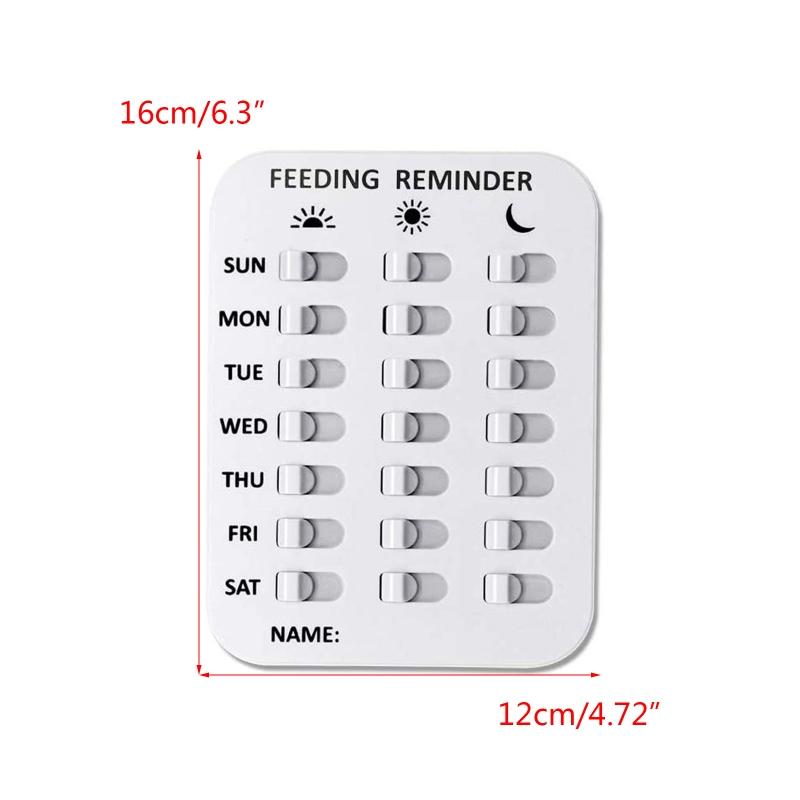 Dog Feeding Reminder Magnetic Reminder Sticker 2 Times 3 Times a Day Indication Chart Prevent Overfeeding or Obesity