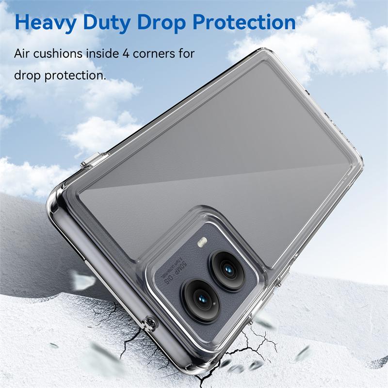 Für Moto Edge 2024 Hülle Cover Motorola Moto Edge 2024 Capas Stoßfeste Bumper Transparente Farbe Klar Für Fundas Moto Edge 2024