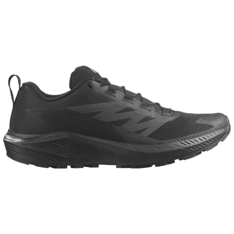 SALOMON Sense Ride 5 SR Shock Absorbers With Slip Resistant Features Low Top Casual Shoes Men's Black Sneakers 473776
