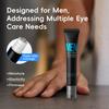 Creme para Olhos com Rolo Triplo para Homens, 20g Bastão Hidratante para Rugas e Linhas Finas, Bastão de Massagem para Olheiras Não Oleoso