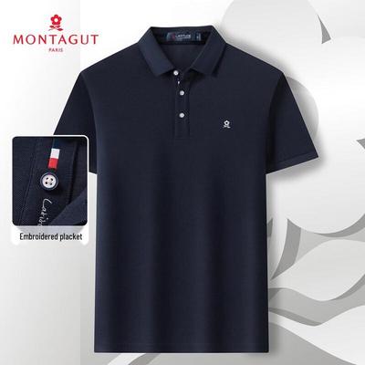 MONTAGUT Ademend Mesh Pique Poloshirt voor Heren