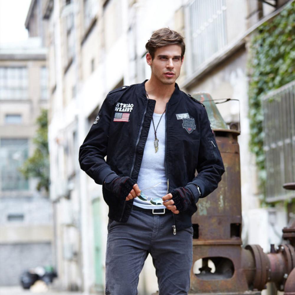 Autumn and Winter American Baseball Jacket, Air Force Flight Jacket, Workwear, Long Sleeved Top
