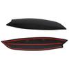 Pair Glossy Black Head Light Lamp Eyebrow Cover Trim Replacement for MK5 2003?2008