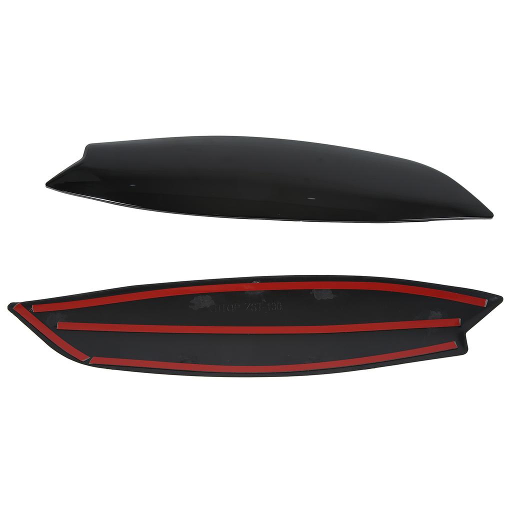 Pair Glossy Black Head Light Lamp Eyebrow Cover Trim Replacement for MK5 2003?2008