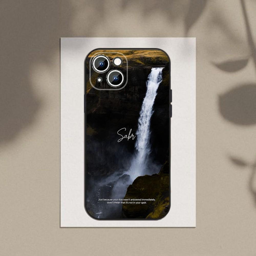 Sabr P-Patience   Phone Case For Apple iPhone 15,14,13,12,11,XS,XR,X,8,7,Pro,Max,Plus,mini Silicone Black Cover