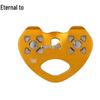 Heart-shaped Double Pulley for Zip Line & Cable Traverse