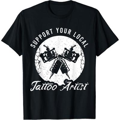 Fun Tattoo Outfit for a Tattoo Artist Cotton Men T Shirt