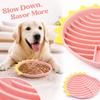 Silicone Slow Feeder Bowl for Dogs and Cats, Non-Tip Pet Food Dish, Puppy Dog Bowl