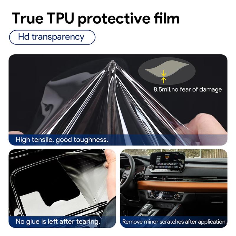 For Genesis GV70 -2024 Pre Cutting Car Interior Protection Film Gear Shift Console Anti-scratch Transparent TPU Film Sticker