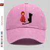 Pc Cartoon Wolf Silhouette Print Baseball Cap with Cartoon Character Print Design Sun Hat Party Decoration Hat Comfortable Ligh