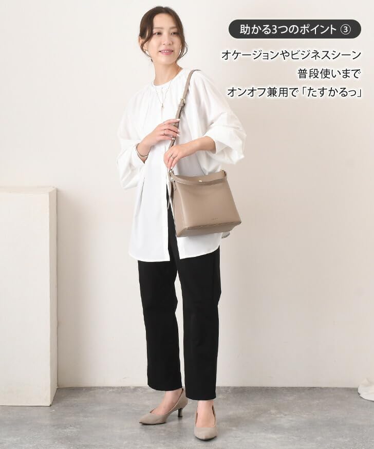 Legato Largo A5 2way Shoulder Bag Black F LH-F3373 Women's