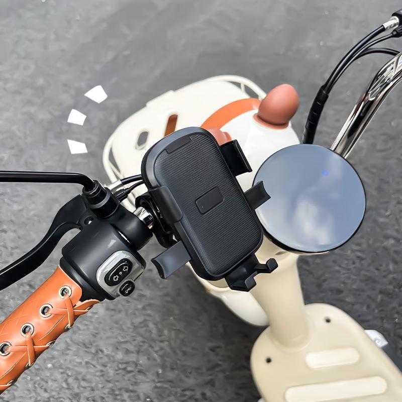 Cute Macaron Motorcycle & Bicycle Phone Holder for Girls' Delivery & Electric Scooters