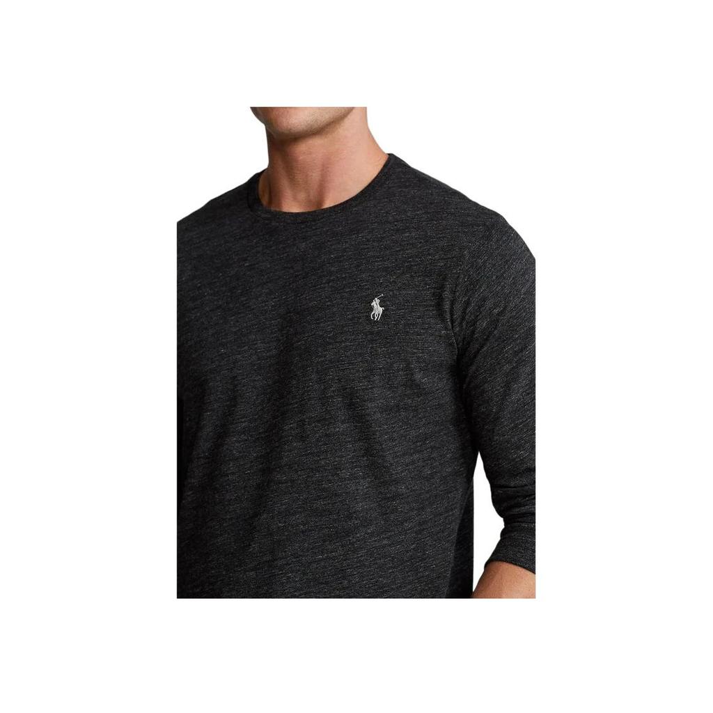 Polo Ralph Lauren Logo Ricamato Pullover Girocollo Manica Lunga T-shirt Uomo Top Grigio 710671468-037