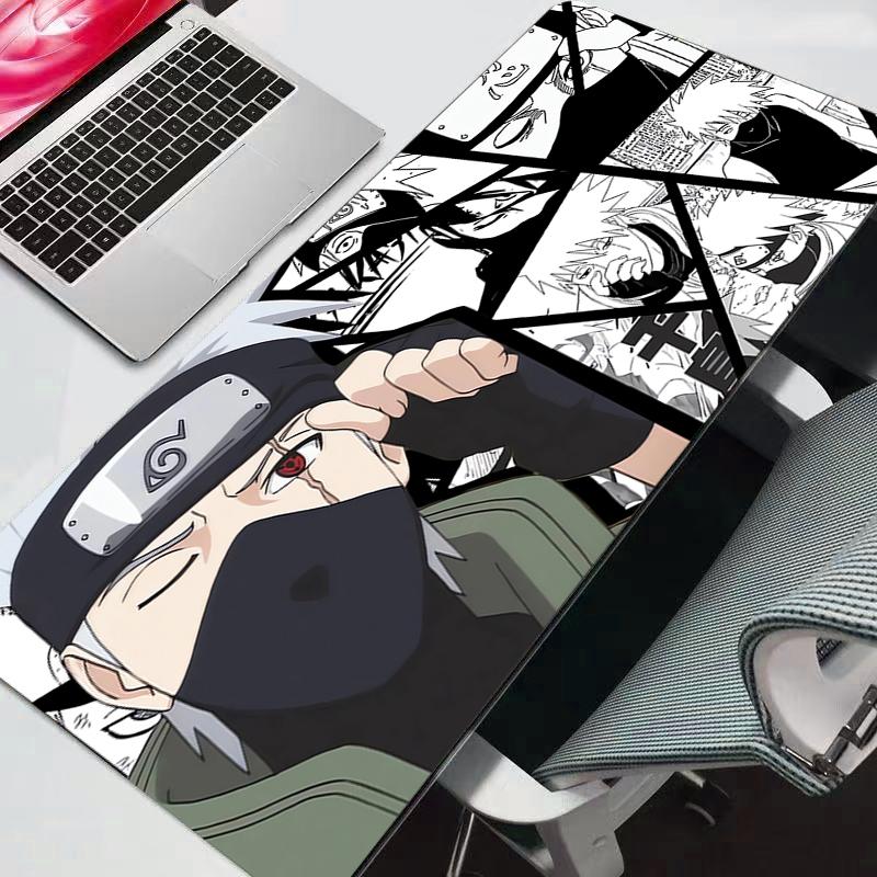 Mouse Pad Naruto Large Gamer Gaming Accessories Speed Keyboard Rubber Lock Edge Desk Mat Laptop Mousepad Durable Anime