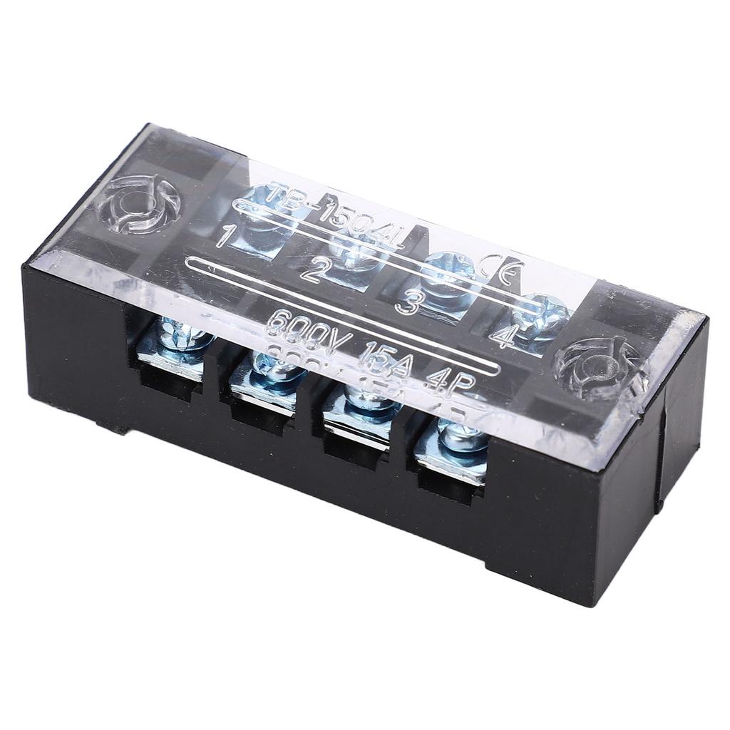 Svorkovnice Dvouřadá Vysoký proud Šroub M3 Drátová bariérová svorkovnice s krytem 15A 600V 5ks