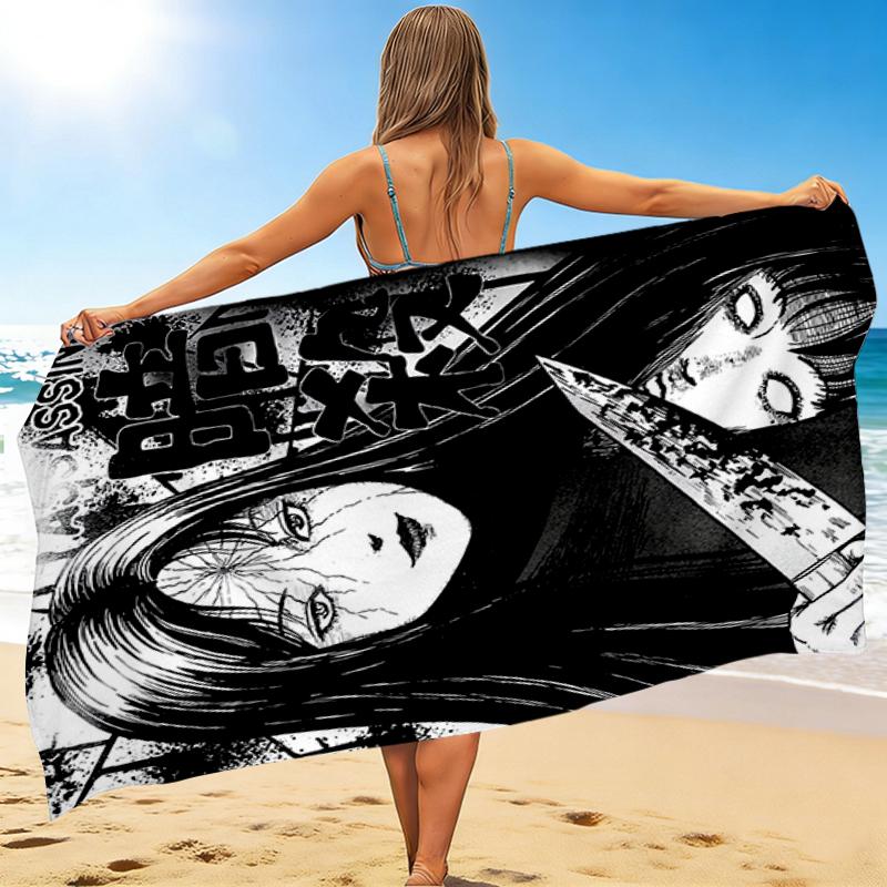 1Pc Assassin'S Blade Beach Towel, Quick Dry, Multi-Use for Beach Pool Gym Yoga Home Travel, Christmas, Halloween, Xmas Gift M928750