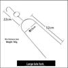 Stainless Steel Roast Meat Hook with Hanging Ring and Pipa Fork
