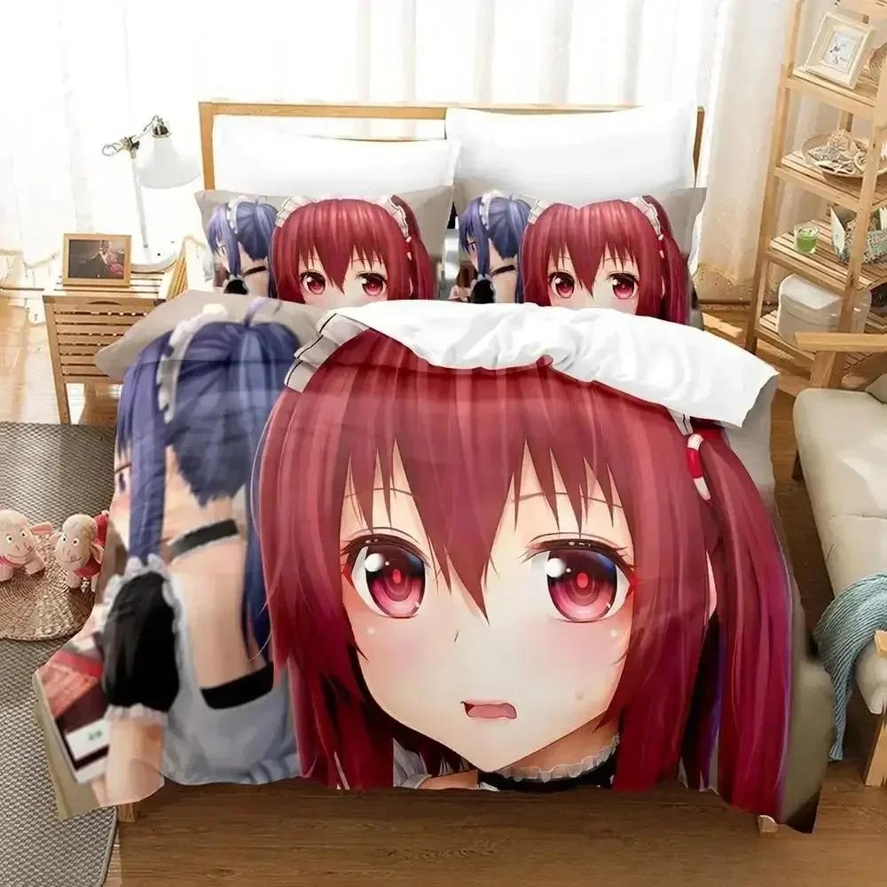 

Himouto! Uma-chan Bedding Set Single Twin Full Queen King Size Bed Set Adult Kid Bedroom Duvet cover Sets Anime Bed Sheet Set 70x133cm 2pcs