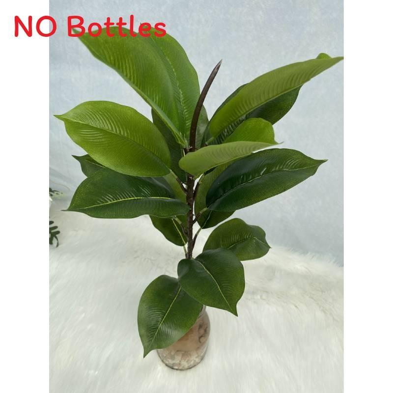 Realistic Plant Artificial Ficus Elastica Leaf Foliage Home Wedding Office Decor